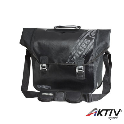 Kerékpáros táska Downtown QL3 Blackn White (pár) fekete