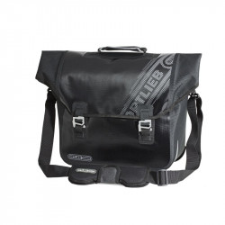 Kerékpáros táska Downtown QL2 Blackn White (pár) fekete