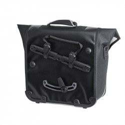 Kerékpáros táska Downtown QL2 Blackn White (pár) fekete