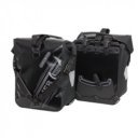 Kerékpáros táska Front-Roller Blackn White (pár) fekete