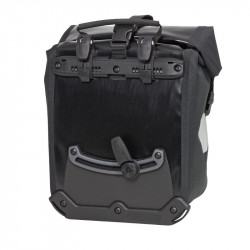 Kerékpáros táska Front-Roller Blackn White (pár) fekete