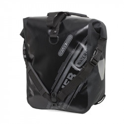 Kerékpáros táska Front-Roller Blackn White (pár) fekete Sportszer Ortlieb