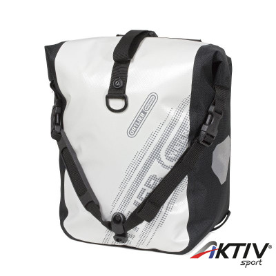 Kerékpáros táska Front-Roller Blackn White (pár)