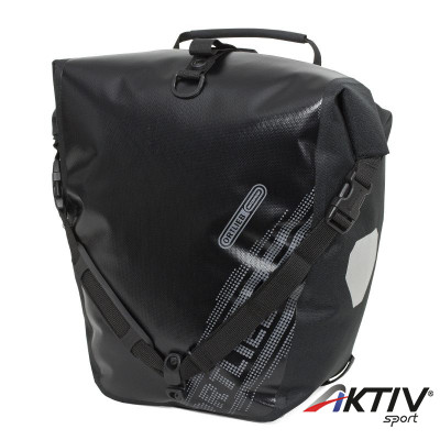 Kerékpáros táska Back-Roller Blackn White (pár) fekete