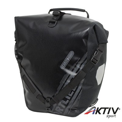 Kerékpáros táska Back-Roller Blackn White (pár) fekete