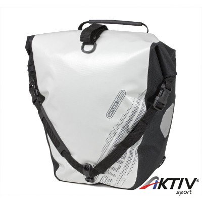 Kerékpáros táska Back-Roller Blackn White (pár)