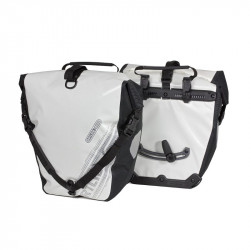 Kerékpáros táska Back-Roller Blackn White (pár)