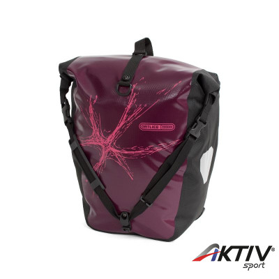 Csomagtartó táska Back-Roller Classic Design Splash padlizsán-rózsaszín