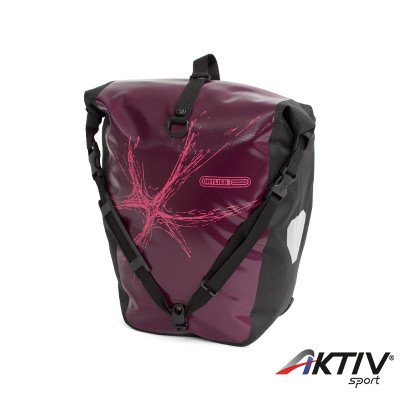 Csomagtartó táska Back-Roller Classic Design Splash padlizsán-rózsaszín