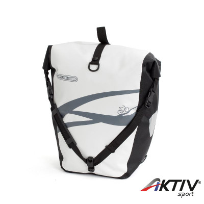 Csomagtartó táska Back-Roller Classic Design Wawe fehér-szürke