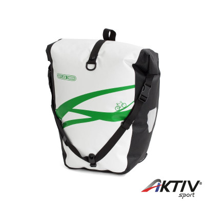 Csomagtartó táska Back-Roller Classic Design Wawe fehér-zöld