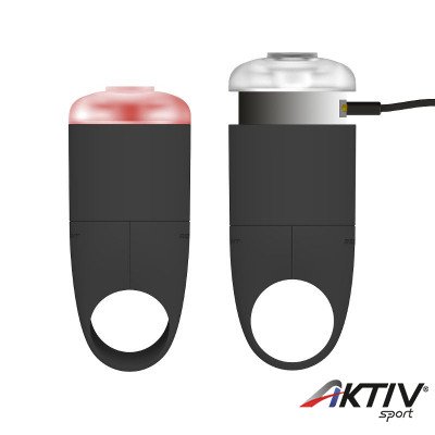 Kerékpár lámpa szett zen fekete Reelight EGO