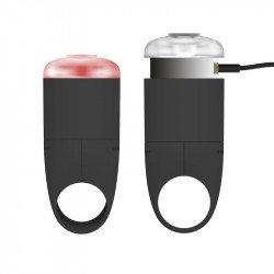 Kerékpár lámpa szett zen fekete Reelight EGO Kerékpár tartozékok Reelight