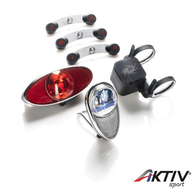 Elemnélküli kerékpár lámpa RL771 Headlight and Steady Back Up Seat Post