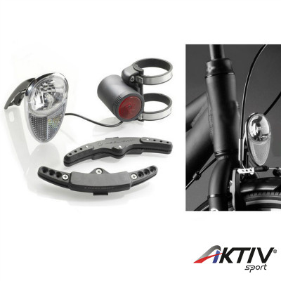 Elemnélküli kerékpár kosár lámpa SL620 Power Back Up Front light