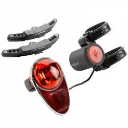 Elemnélküli kerékpár kosár lámpa SL620 Power Back Up Front light