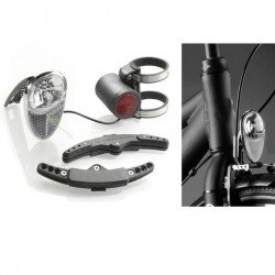 Elemnélküli kerékpár kosár lámpa SL620 Power Back Up Front light Kerékpár tartozékok Reelight