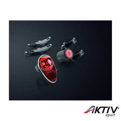 Elemnélküli kerékpár csomagtartó lámpa SL600 Flash Luggage Carrier Rear light