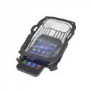 Okostelefon tartó fekete-átlátszó