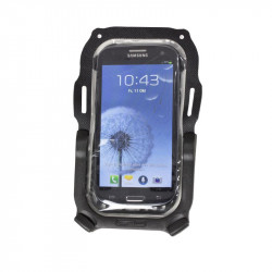 Okostelefon tartó fekete-átlátszó