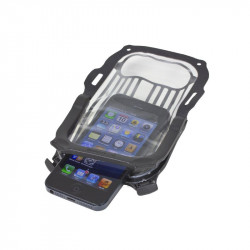 Okostelefon tartó fekete-átlátszó