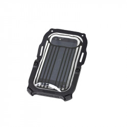 Okostelefon tartó fekete-átlátszó