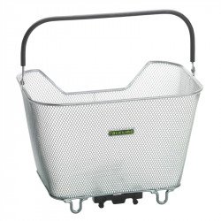 Kerékpáros kosár Baskit kicsi ezüst Kerékpár tartozékok Racktime