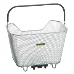 Kerékpáros kosár Baskit nagy ezüst Kerékpár tartozékok Racktime