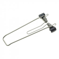 Rozsdamentes acél rugós rögzítő Logo evo-hoz és Vega evo-hoz Csomagtartó Tubus