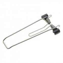 Rozsdamentes acél rugós rögzítő Logo evo-hoz és Vega evo-hoz Csomagtartó Tubus