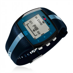Polar FT4 férfi pulzusmérő óra sötétkék világoskék csíkkal