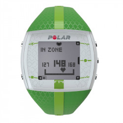 Polar FT4 női pulzusmérő óra sötétzöld világoszöld csíkkal Fitness Polar