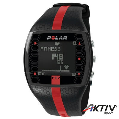 Polar FT7 Férfi pulzusmérő óra fekete piros csíkkal