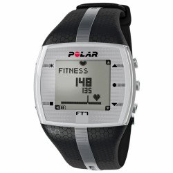 Polar FT7 Férfi pulzusmérő óra fekete szürke csíkkal Fitness Polar