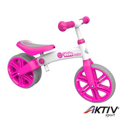 YVelo junior futóbicikli pink
