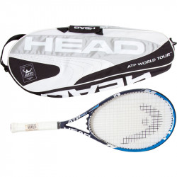 Head ATP No.1 teniszütő szürke-fehér ATP World Tour tenisztáskával Sportszer Head