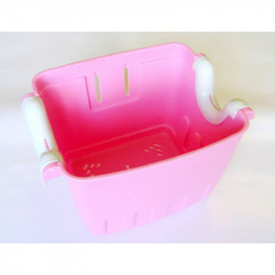 Kerékpár kosár rózsaszín E WR-1214 Style/Puma Kerékpár tartozékok Hauser