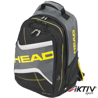 Hátizsák Head Elite Backpack fekete-sárga