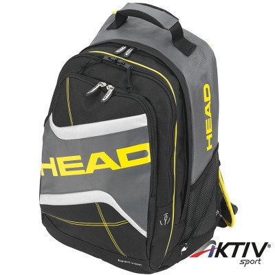 Hátizsák Head Elite Backpack fekete-sárga