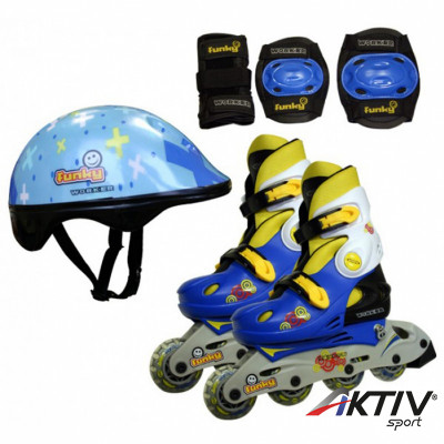 Gyermek korcsolya Funky szett