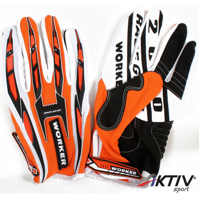 Motokcross kesztyű WORKER MT 790 Narancs - XL