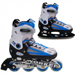 Korcsolya WORKER Nolan 2 az 1-ben kék Sportszer INSPL