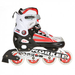 Korcsolya WORKER Nolan 2 az 1-ben piros