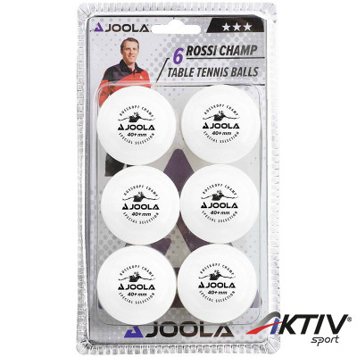 Pingponglabda Joola Rossi Champ fehér 40 mm 6 db/csomag