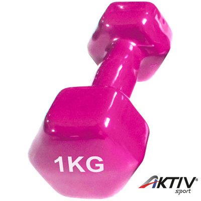 Súlyzó hatszögletű neoprén 2x1 kg