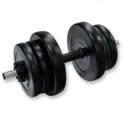 10 kg-os műanyag súlyzókészlet Fitness Robust