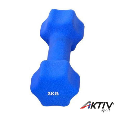 Súlyzó hatszögletű neoprén 2x3 kg