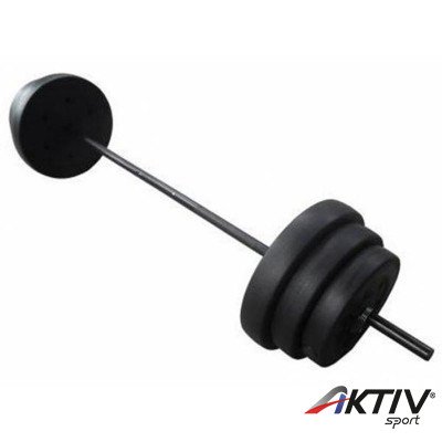 30 kg-os műanyag súlyzókészlet kétkezes