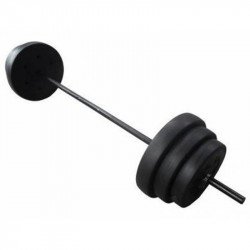 30 kg-os műanyag súlyzókészlet kétkezes Fitness