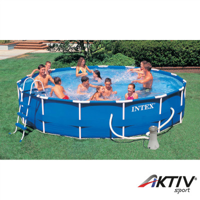 Vízforgatós medence, fémvázas 457x91 cm